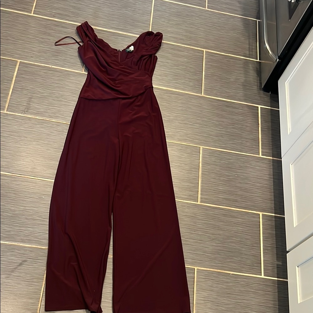 Ralph Lauren Elegant Burgundy Jumpsuit